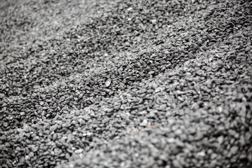 Coal mineral black cube stone