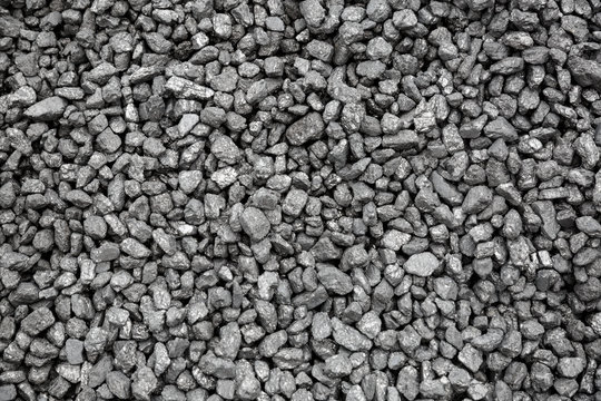Coal mineral black cube stone