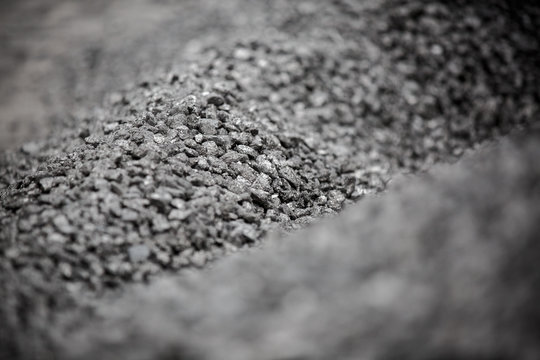 Coal mineral black cube stone