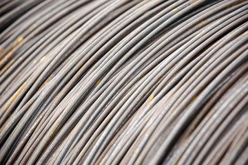 Stack of galvanised wires
