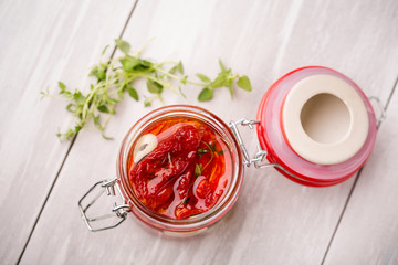 Natural diy home dried tomatoes