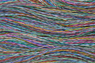 Colored wires in global telecommunications networks as background
