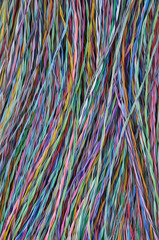 Colored wires in global telecommunications networks as background