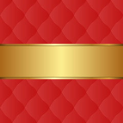 Obraz premium red background and golden tape