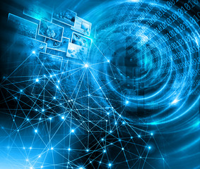 Technology background, from series best concept of global