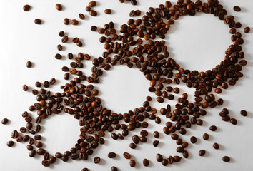 Organic frame background. Food texture