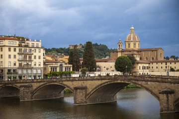 Fototapeta premium Italia,Toscana,Firenze,Fiume Arno.