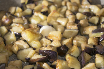 fried aubergines