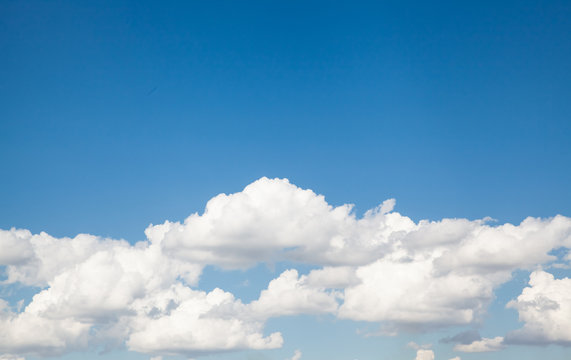 blue sky with cloud closeup