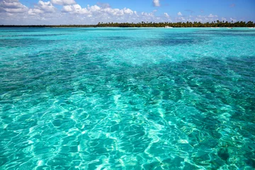 Foto auf Acrylglas Meer / Ozean Blick vom karibischen Meer auf die dominikanische Küste