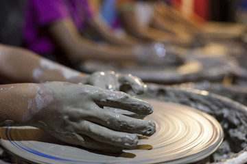 Little young potters learning