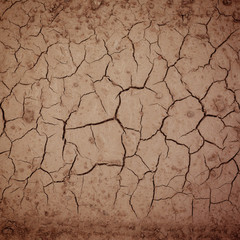 Abstract natural background with cracked earth
