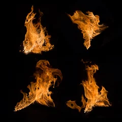 Crédence de cuisine en verre imprimé Flamme fire collection