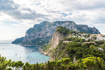 Capri island in  Italy