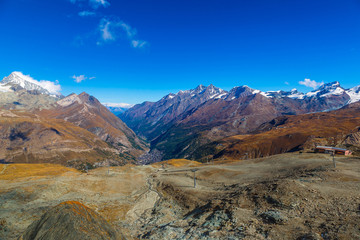 Alps mountain landscape in Swiss