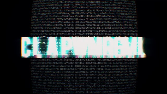 Background code style with text encryption
