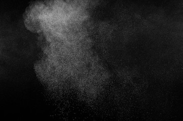 abstract white dust explosion