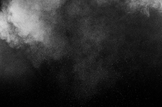 abstract white dust explosion