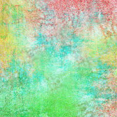 texture of shabby paint and green wall from mold and moss