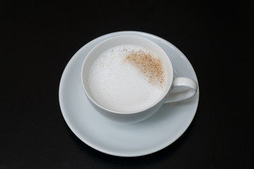 coffee, cup, table, white, background, top, black, view, caffeine, brown, isolated, espresso, drink, breakfast, morning, aroma, mug, closeup, food, restaurant, natural, fresh, space, cafe, grunge