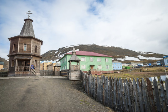 Russian orthodox church in Barentsburg, Svalbard