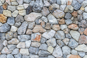 Stone wall, rock texture background - Stock Image