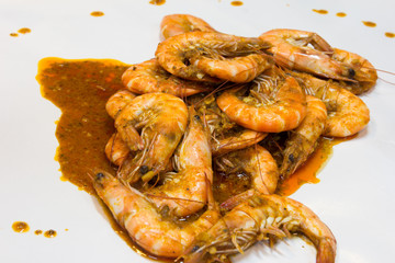 fresh delicious shrimp