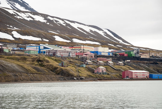 Barentsburg, Russian settlement in Svalbard, Norway