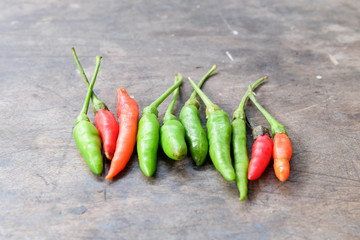 red and green chilly peppers