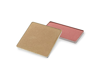 Face powder isolated on white  