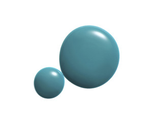 Nail polish isolated on white  