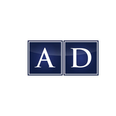 Fototapeta premium Letter Initial Logo AD