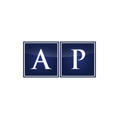 Letter Initial Logo AP