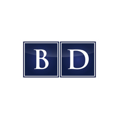 Letter Initial Logo BD