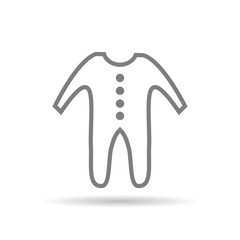 Baby clothing icon