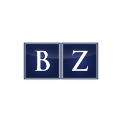Letter Initial Logo BZ