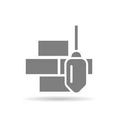 Construction plummet icon