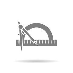 Divider and ruler icon