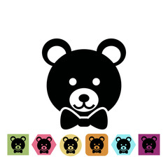 Toy bear icon