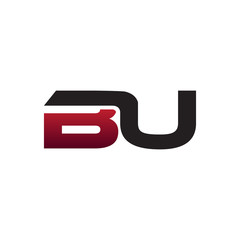 Fototapeta premium Letter Initial Logotype BU
