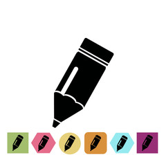 Construction pencil icon