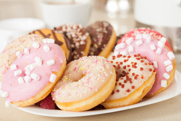 Obraz na płótnie Canvas tasty donuts