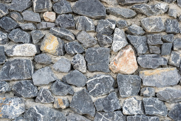 natural black stone wall texture