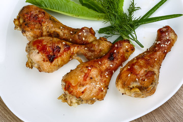 Grilled chicken legs