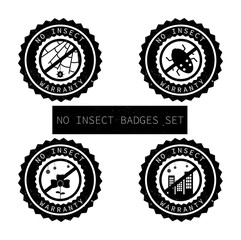 Retro badges. No insect.