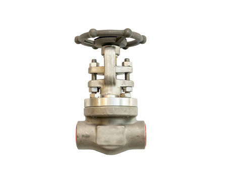 Industrial Pipe Valve on White background