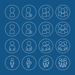 people icons set