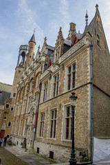 Fototapeta na wymiar Palazzo storico a Bruges, Belgio