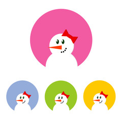 Snowman icon set