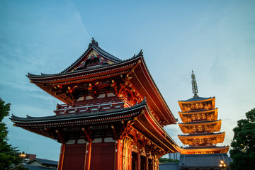 Senso-ji temple in Asakusa, Tokyo
